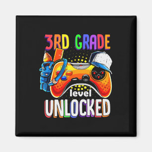 Gamer Back To School Gamepad 3rd Third Grade Level Magnet