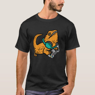 Gamer Bearded Dragon Funny Gaming Men Boys Kids Te T-Shirt