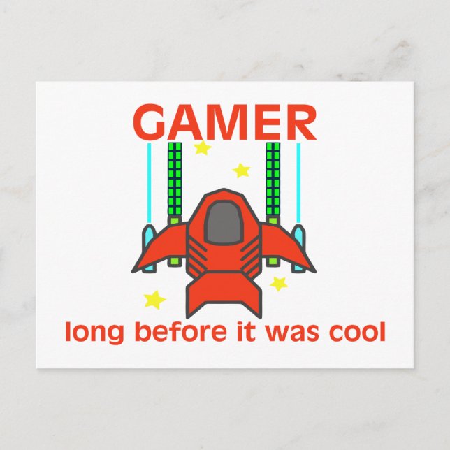 Gamer Before It Was Cool Retro Style Postcard (Front)