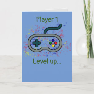 Gamer birthday card