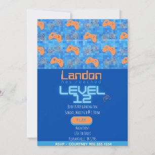 Gamer Birthday  Invitation