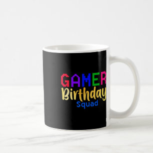 Gamer Birthday Squad Party Happy B-day Video Game Coffee Mug