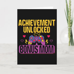 Gamer Bonus Mum Unlocked Video Game Stepmom Gaming Card