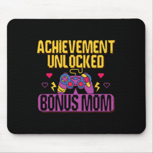 Gamer Bonus Mum Unlocked Video Game Stepmom Gaming Mouse Pad