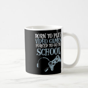 Gamer Born Play Video Game Fun Gaming Men Boys Kid Coffee Mug