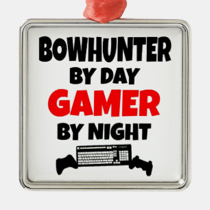 Gamer Bowhunter Metal Tree Decoration