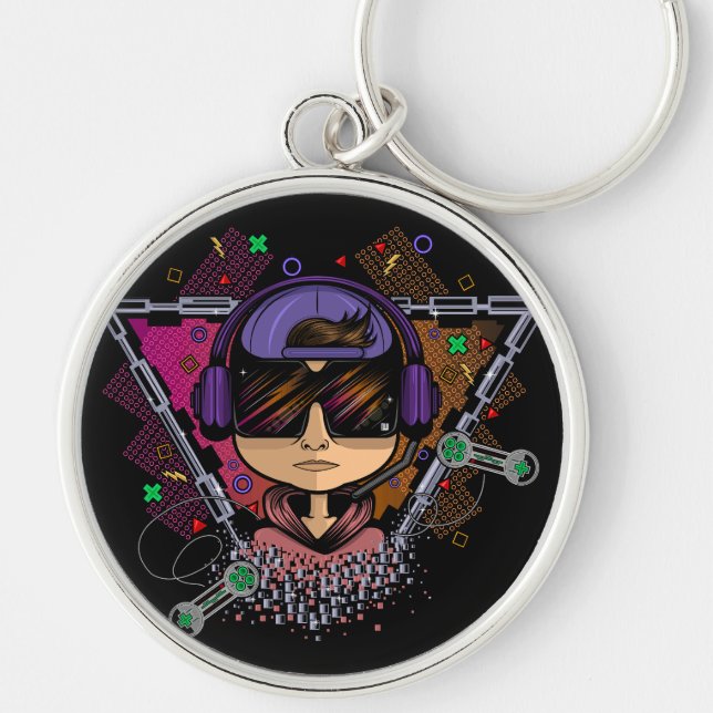 Gamer Boy Key Ring (Front)