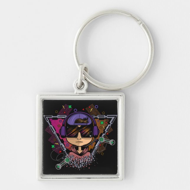 Gamer Boy Key Ring (Front)