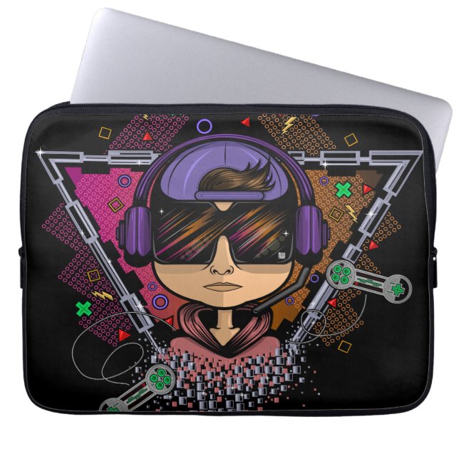 Gamer Boy Laptop Sleeve (Front)