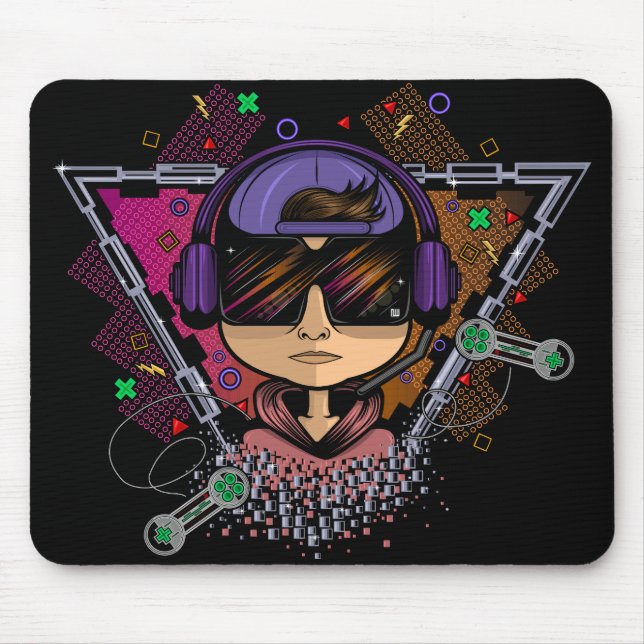 Gamer Boy Mouse Pad (Front)