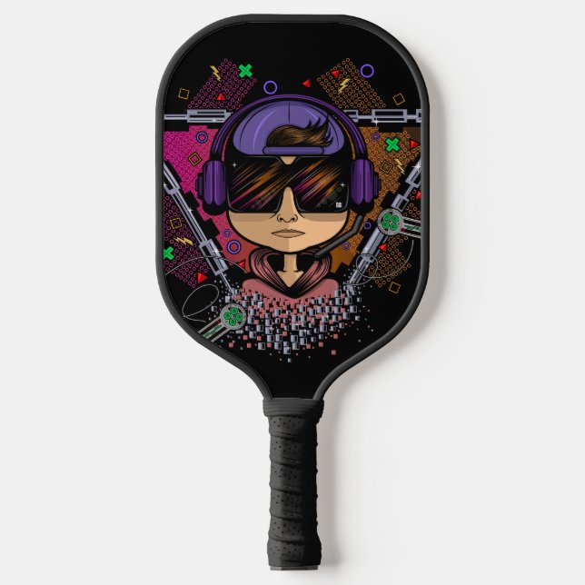 Gamer Boy Pickleball Paddle (Front)