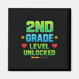 Gamer Boys Ck To School 2nd Grade First Day Second Magnet