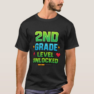 Gamer Boys Ck To School 2nd Grade First Day Second T-Shirt