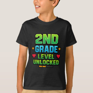 Gamer Boys Ck To School 2nd Grade First Day Second T-Shirt
