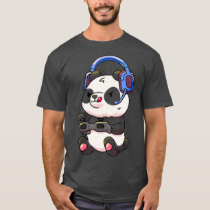 Gamer Boys Gaming Funny Panda Gifts Kids Teen T-Shirt