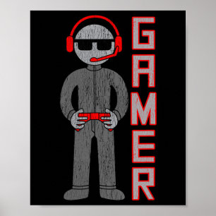 Gamer Boys Gift For The Best Video Game Player.  Poster