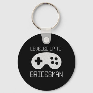 Gamer Bridesman Levelled Up Achievement Meme Key Ring