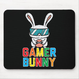 Gamer Bunny Cute Easter Video Game Gaming Boys Kid Mouse Pad
