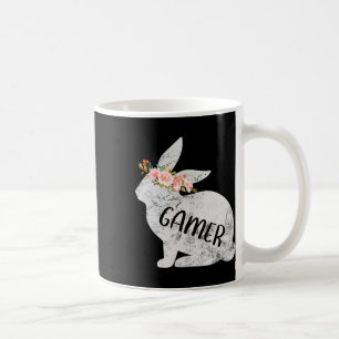 Gamer Bunny Matching Family Floral Bunny Rabbit Ea Coffee Mug