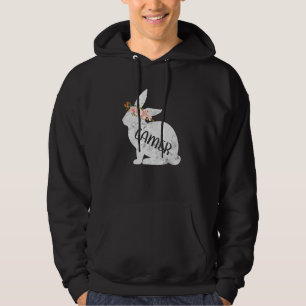 Gamer Bunny Matching Family Floral Bunny Rabbit Ea Hoodie