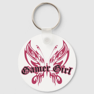 Gamer Butterfly Key Ring