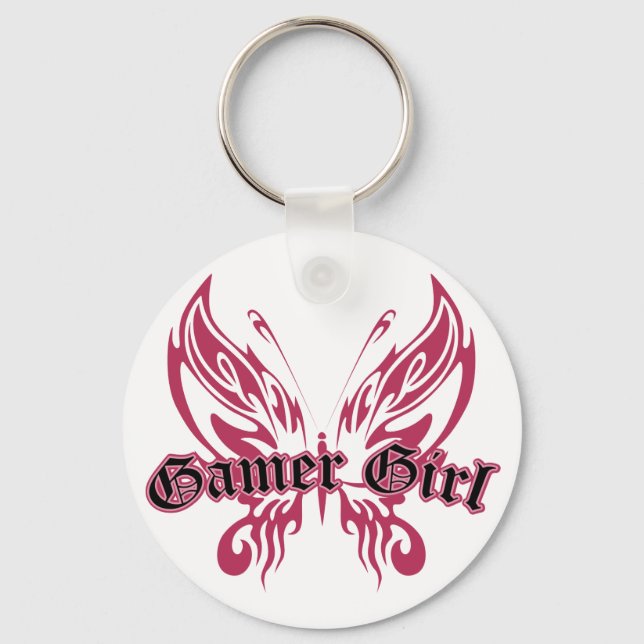 Gamer Butterfly Key Ring (Front)