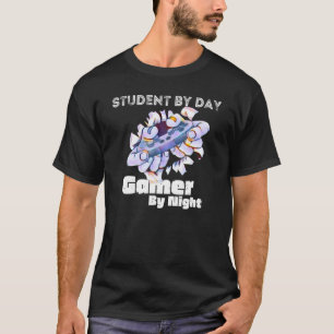 Gamer By Night Video Games Gamer Student Gamming T-Shirt