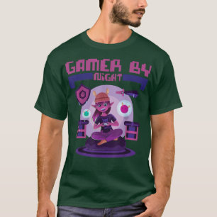 Gamer By NightAnime GamerOtaku Japanese Aesthetics T-Shirt
