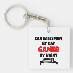 Gamer Car Salesman Key Ring