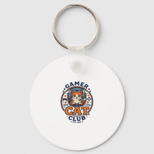 Gamer Cat Cat Mum Gift Idea - Gamer Cat Club_1 Key Ring