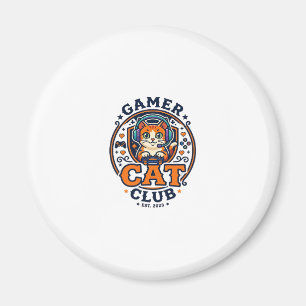 Gamer Cat Cat Mum Gift Idea - Gamer Cat Club_1 Magnet