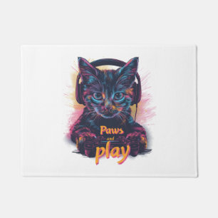 Gamer Cat Level Up Doormat