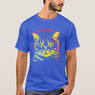 Gamer Cat Music Lover funny T-Shirt