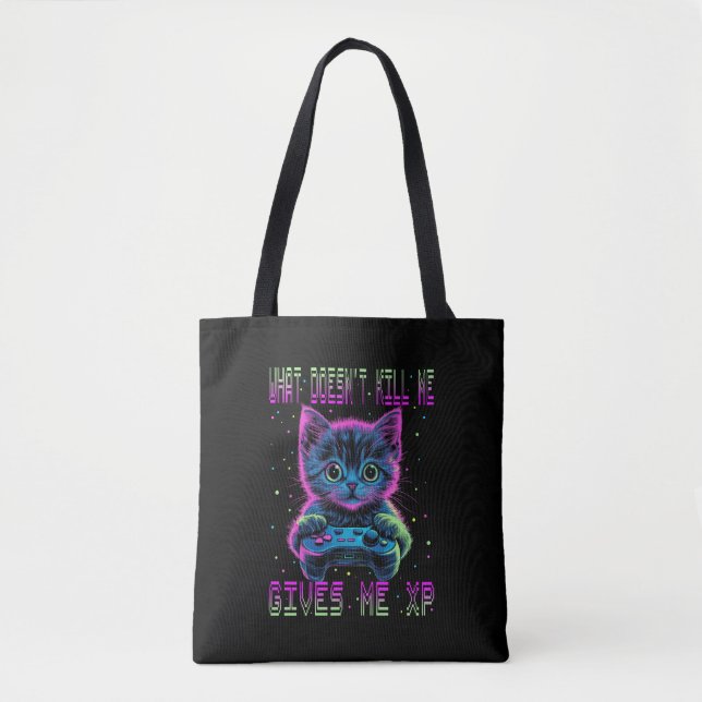 Gamer Cat XP Tote Bag (Front)