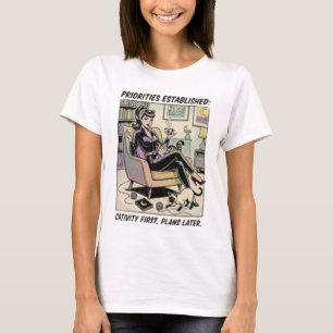 Gamer Catwoman Retro T-Shirt