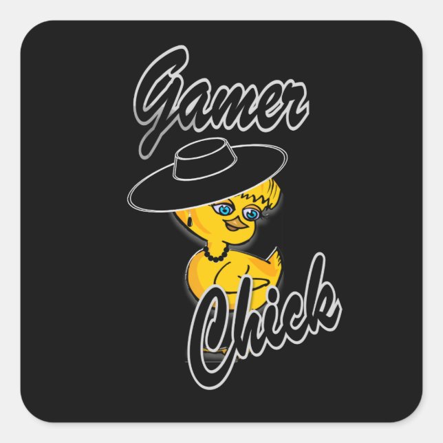 Gamer Chick #4 Square Sticker (Front)