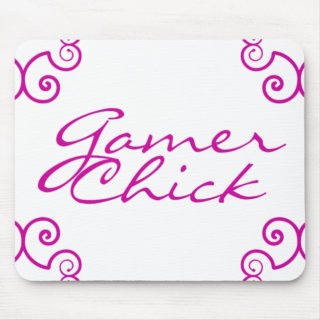 Gamer Chick Mouse Pad (Front)