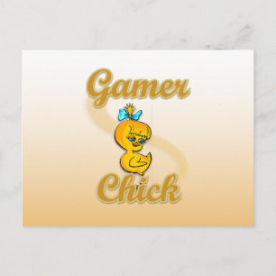 Gamer Chick Postcard