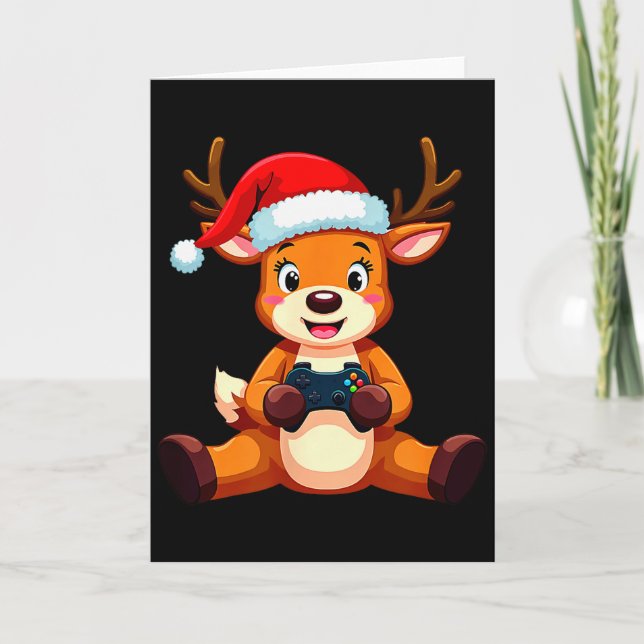 Gamer Christmas Pajamas Kids Boys Youth Christmas  Card (Front)