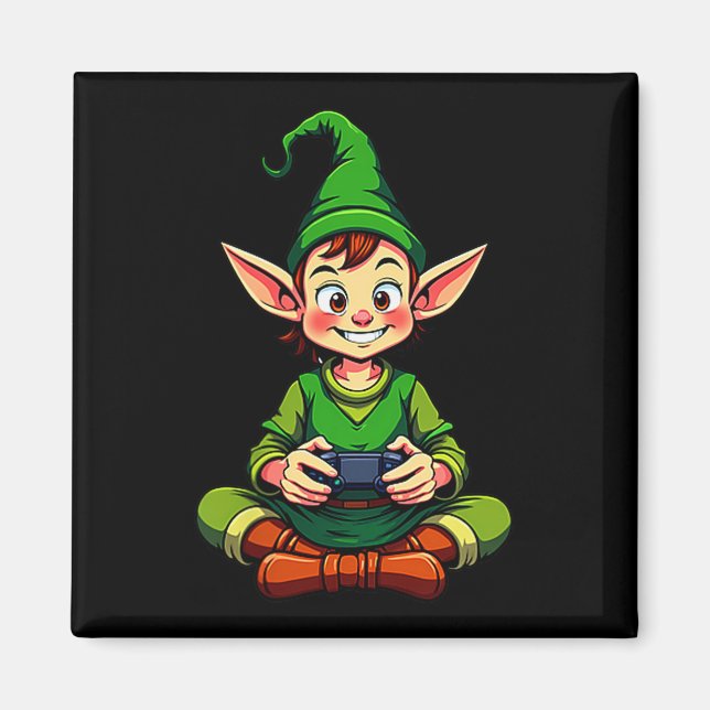 Gamer Christmas Pajamas Kids Boys Youth Christmas  Magnet (Front)