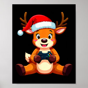 Gamer Christmas Pajamas Kids Boys Youth Christmas  Poster