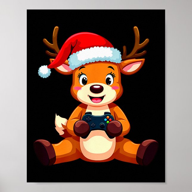 Gamer Christmas Pajamas Kids Boys Youth Christmas  Poster (Front)