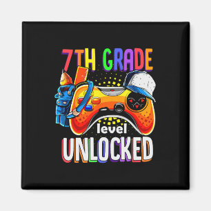 Gamer Ck To School 7th Seventh Grade Level Unlocke Magnet