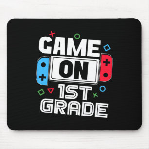 Gamer Ck To School Funny Game 1st Grade Kids Boys Mouse Pad