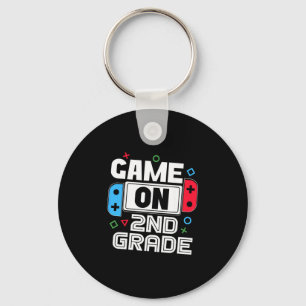 Gamer Ck To School Funny Game 2nd Grade Kids Boys Key Ring