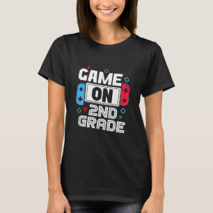 Gamer Ck To School Funny Game 2nd Grade Kids Boys T-Shirt