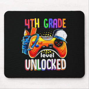 Gamer Ck To School Gamepad 4th Fourth Grade Level  Mouse Pad