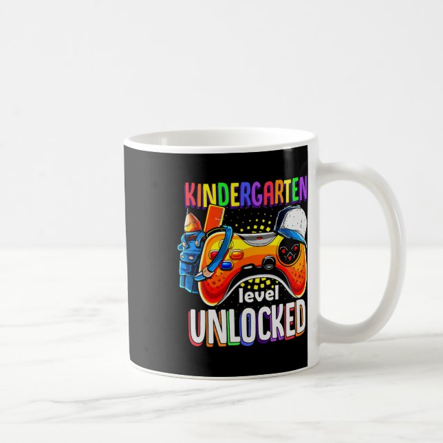 Gamer Ck To School Gamepad Kindergarten Level Unlo Coffee Mug (Right)