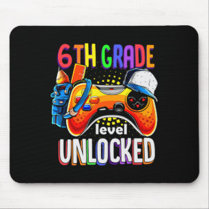 Gamer Ck To School Gamepad Sixth 6th Grade Level U Mouse Pad