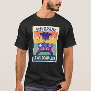 Gamer Class Of 2021 Graduation 5th Grade Level Com T-Shirt